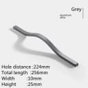 Grey 224mm