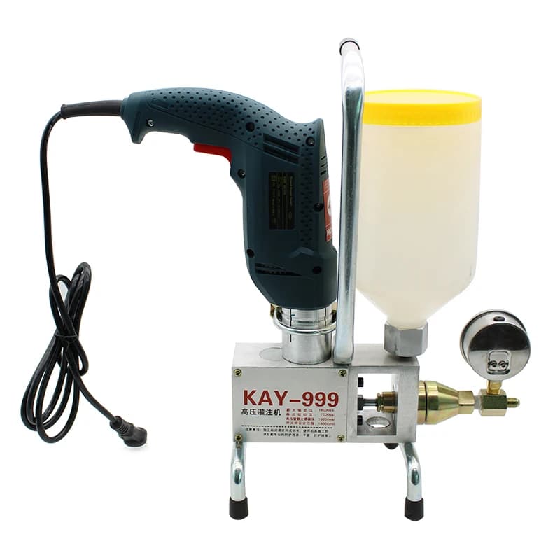 KAY-999 High Pressure Waterproof Grouting Machine 910W Injection Pump Epoxy/Polyurethane Grouting Liquid Leakage Tool - Thumbnail 5