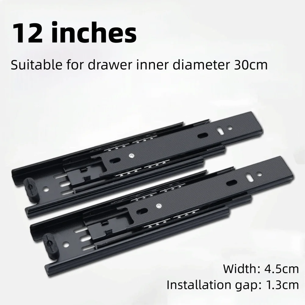 Heavy-Duty Drawer Slides | Full Extension Ball Bearing Rails | Smooth Silent Operation - Thumbnail 2