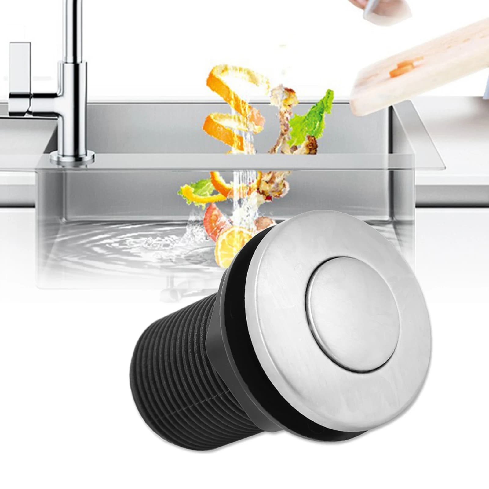 Pneumatic Air Switch Kit | 32mm Self-Locking Button | Automatic Hose Control - Thumbnail 6