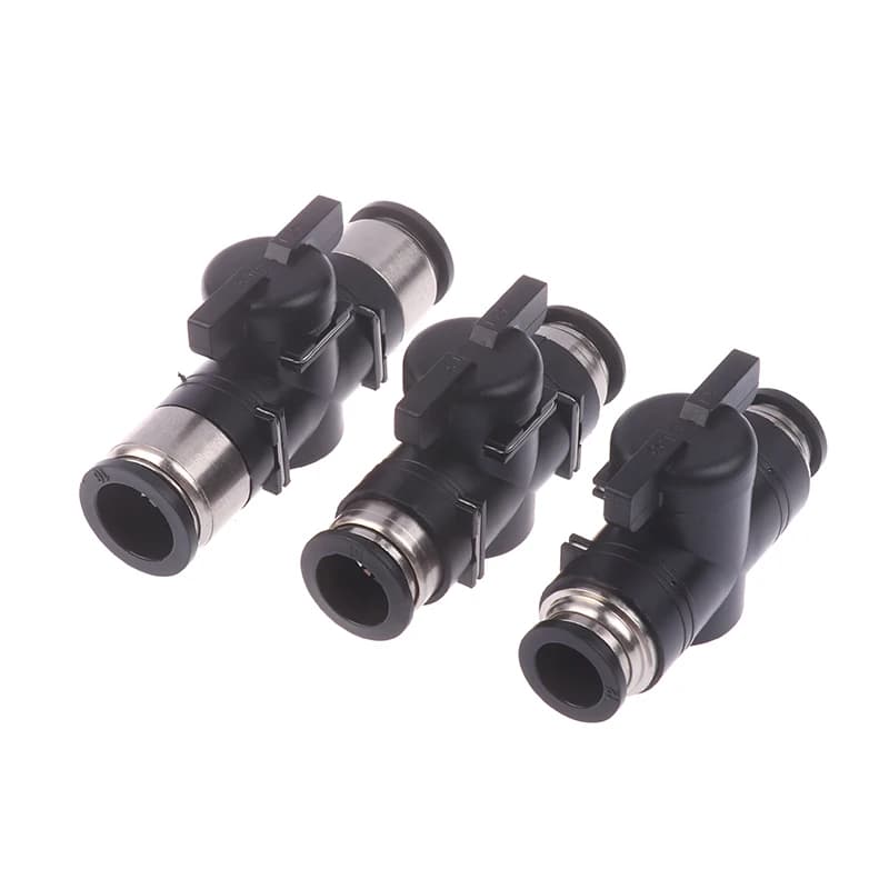 Push-to-Connect Air Fittings Kit | 4mm to 16mm Sizes | Quick-Release Pneumatic Hose Connectors - Thumbnail 5
