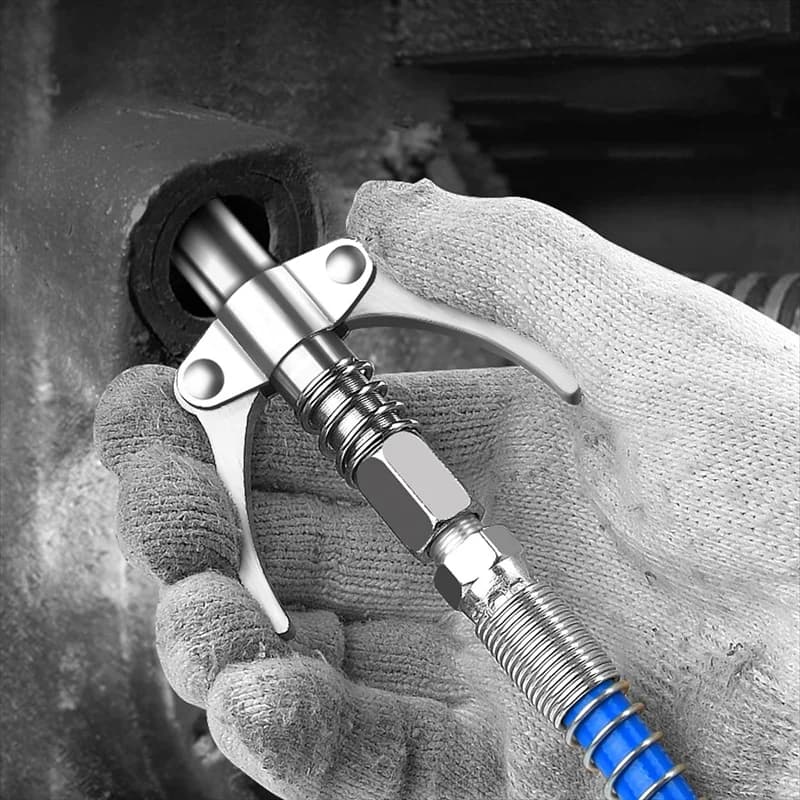 Heavy-Duty Grease Coupler | 10,000 PSI Quick-Release | NPT 1/8 Fitting for Easy Connection - Thumbnail 2