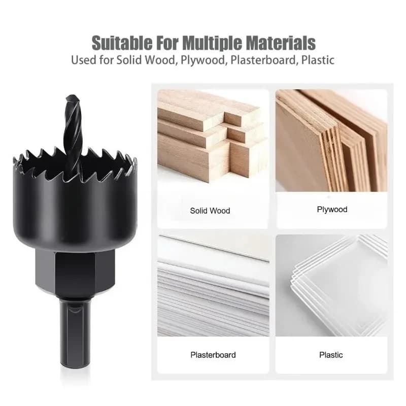 16-Piece Hole Saw Kit | 19-127mm Bi-Metal Drill Bits for Wood, Metal & Plastic - Thumbnail 5