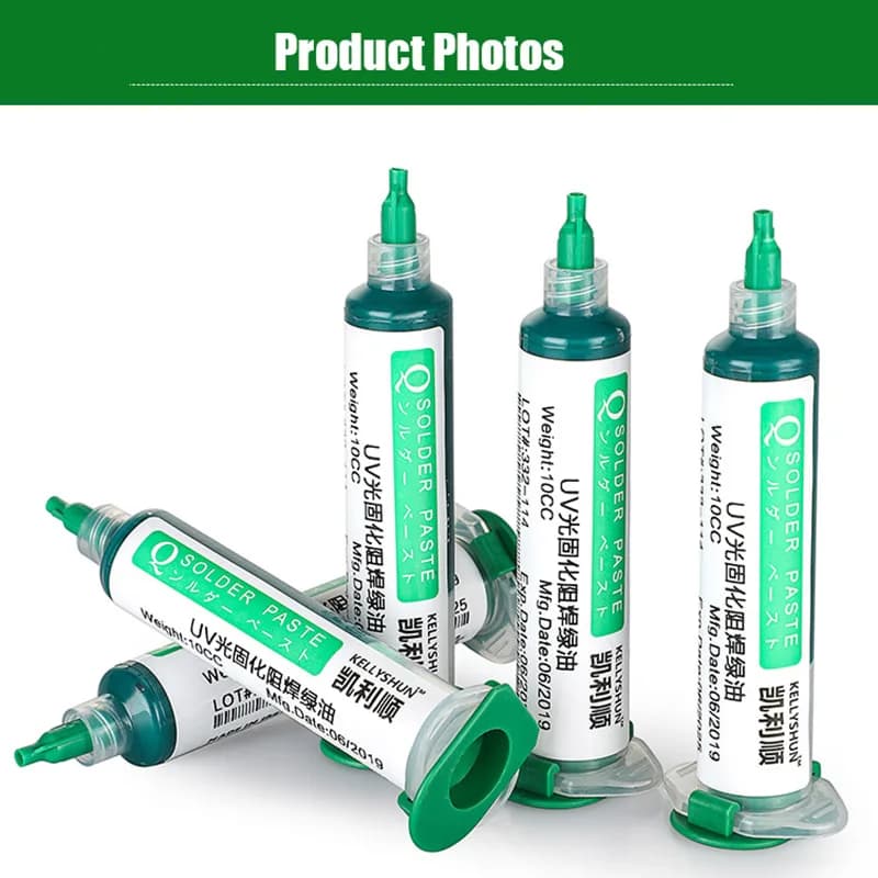 Professional-Grade UV-Curing Solder Mask | 10ml PCB & BGA Insulation Paste | Protective Flux for Circuit Boards - Thumbnail 6