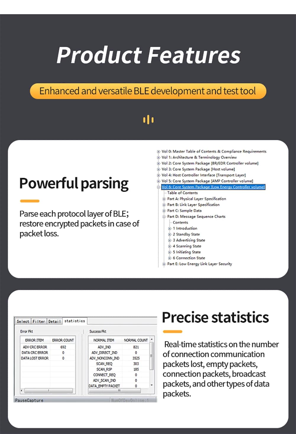 Bluetooth Protocol Analyzer | BLE 5.0 Development & Packet Capture Tool - Thumbnail 6