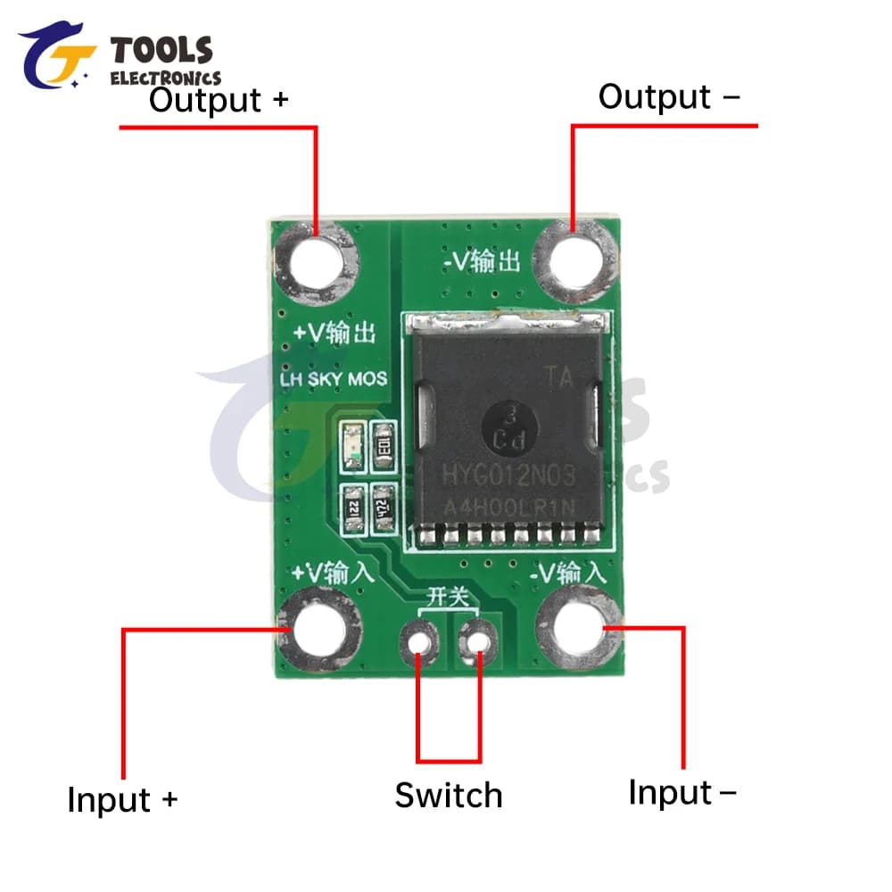 High-Power PWM MOSFET Switch Driver | 5-26V DC | 20A to 100A Current Control | Precision Electronic Regulation - Thumbnail 3