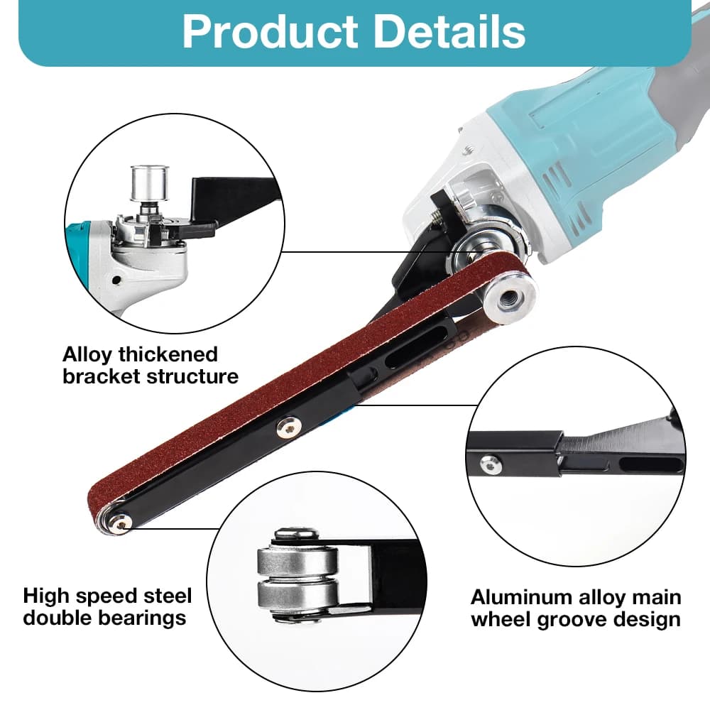 Cordless Belt Sander | Compact Multi-Tool for Polishing & Grinding | DIY & Home Workshop - Thumbnail 3