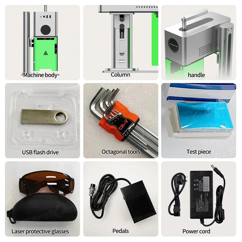 Dual-Laser Engraving System | For Wood, Metal & Leather | Desktop & Handheld Modes - Thumbnail 3