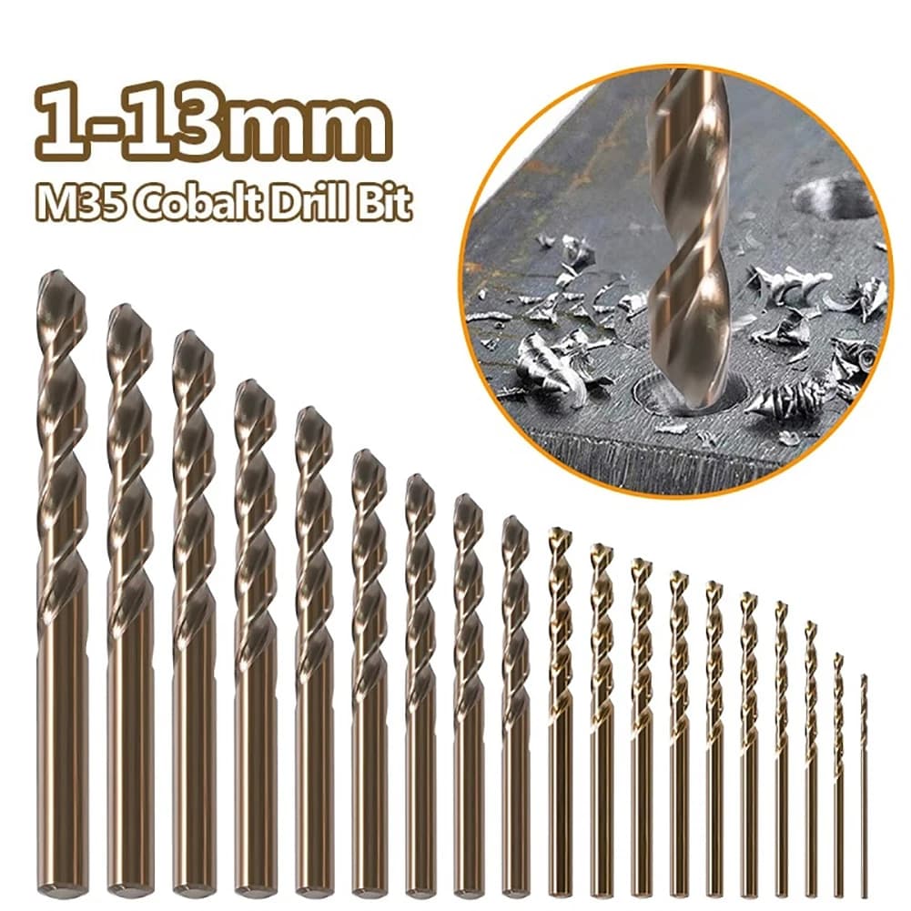M35 Cobalt Drill Bits | 1-13mm Set | For Stainless Steel & Hardened Metal - Thumbnail 6