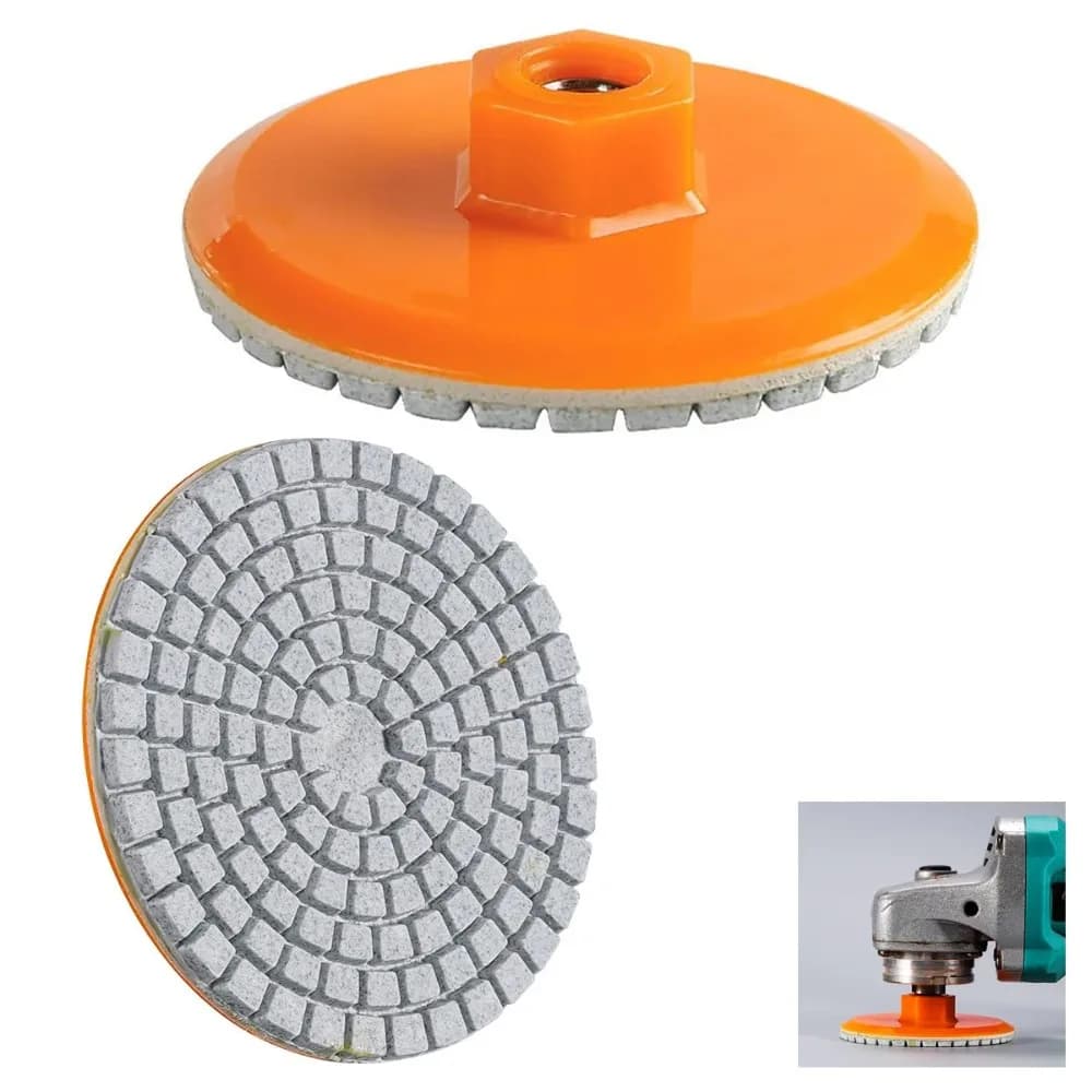 Stone & Tile Polishing Kit | All-in-One Grinding Disc for Marble, Quartz & Slab Edging - Thumbnail 2