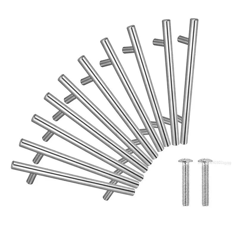 T-Bar Handles | 50mm to 500mm Stainless Steel | Kitchen Cabinet & Cupboard Drawer Pulls - Thumbnail 4