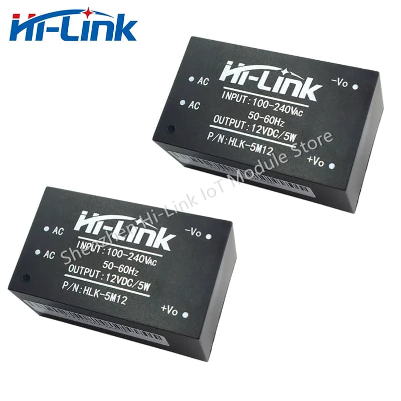 220V to 12V DC Power Converter | HLK-5M12 Mini Step-Down Module | High-Efficiency Voltage Regulator - Thumbnail 7