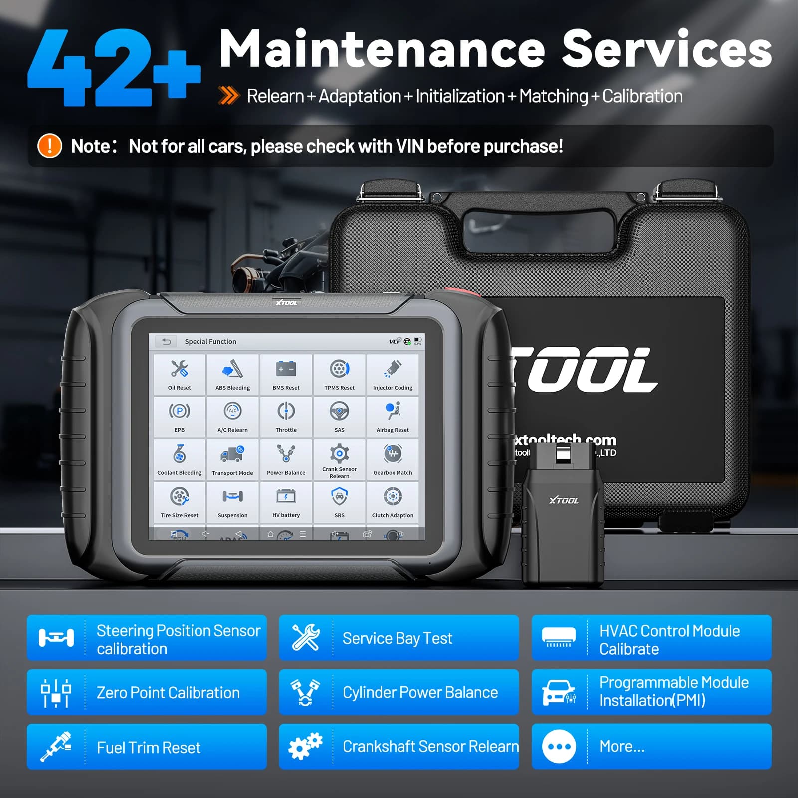Automotive Scanner | XTOOL D8W Bluetooth Diagnostic Tool | ECU Coding & 42+ Resets - Thumbnail 3