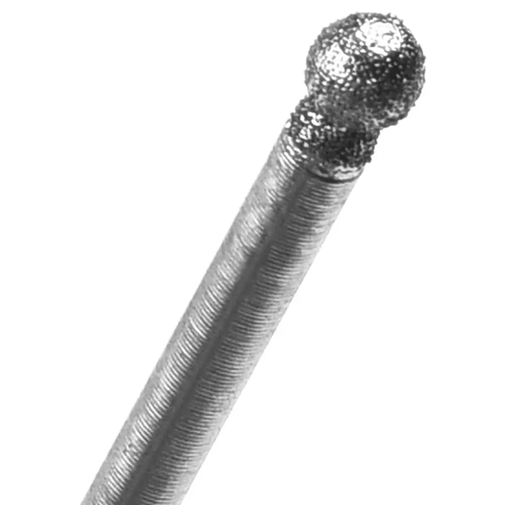 Diamond Burr Set | 5-Piece Rotary Tool Bits | 0.5mm-8mm Range | 2.35mm Shank - Thumbnail 2