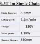 0.5T 4m Single Chain