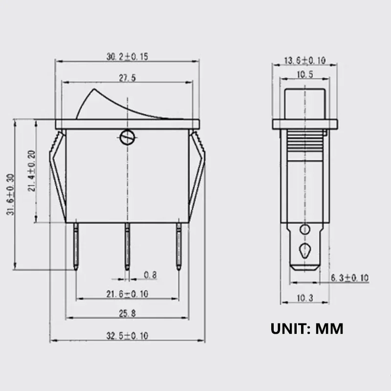 Rocker Switch Panel | 8-Pack KCD3 Toggle Switches with LED Indicator | ON-OFF Power Control - Thumbnail 4