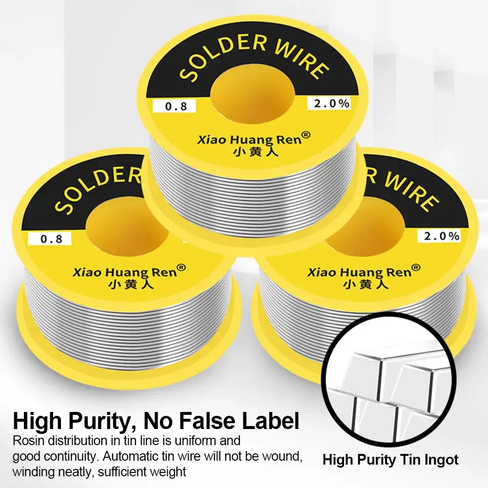 60/40 Rosin Core Solder Wire | 0.6mm Diameter | 50g Reel for Precision Electronics Work - Thumbnail 2