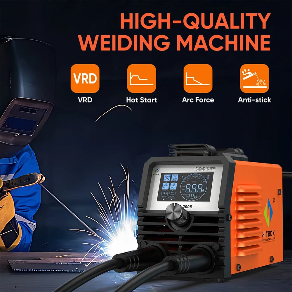 200A Inverter Welder | 220V Portable MMA/TIG Machine | Digital LED Display - Thumbnail 4