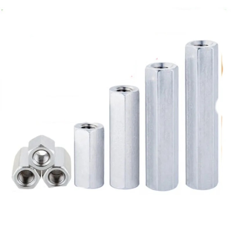 Standoff Spacer Nuts | Zinc Galvanized Steel | M3-M12 Threaded Coupling - Thumbnail 6