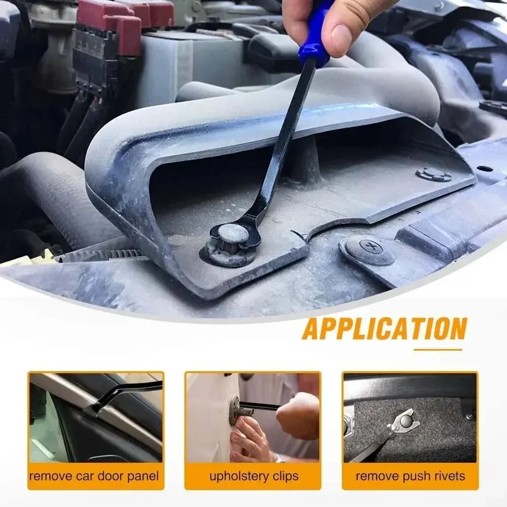 Audio Disassembly Kit | 10-Piece Panel Trim Removal Tool Set | Prying Tool & Nail Puller for Auto Install - Thumbnail 2