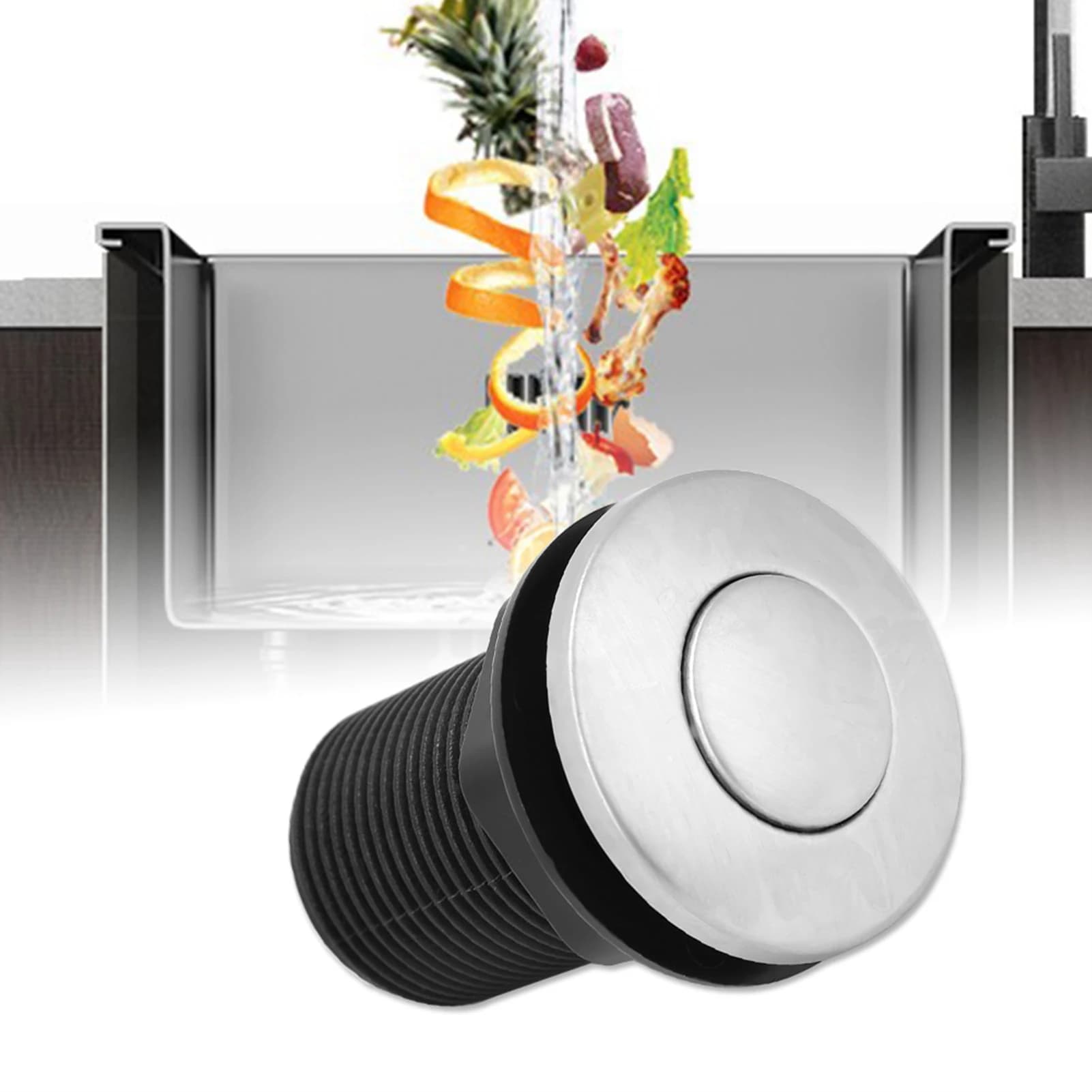 Pneumatic Air Switch Kit | 32mm Self-Locking Button | Automatic Hose Control - Thumbnail 2