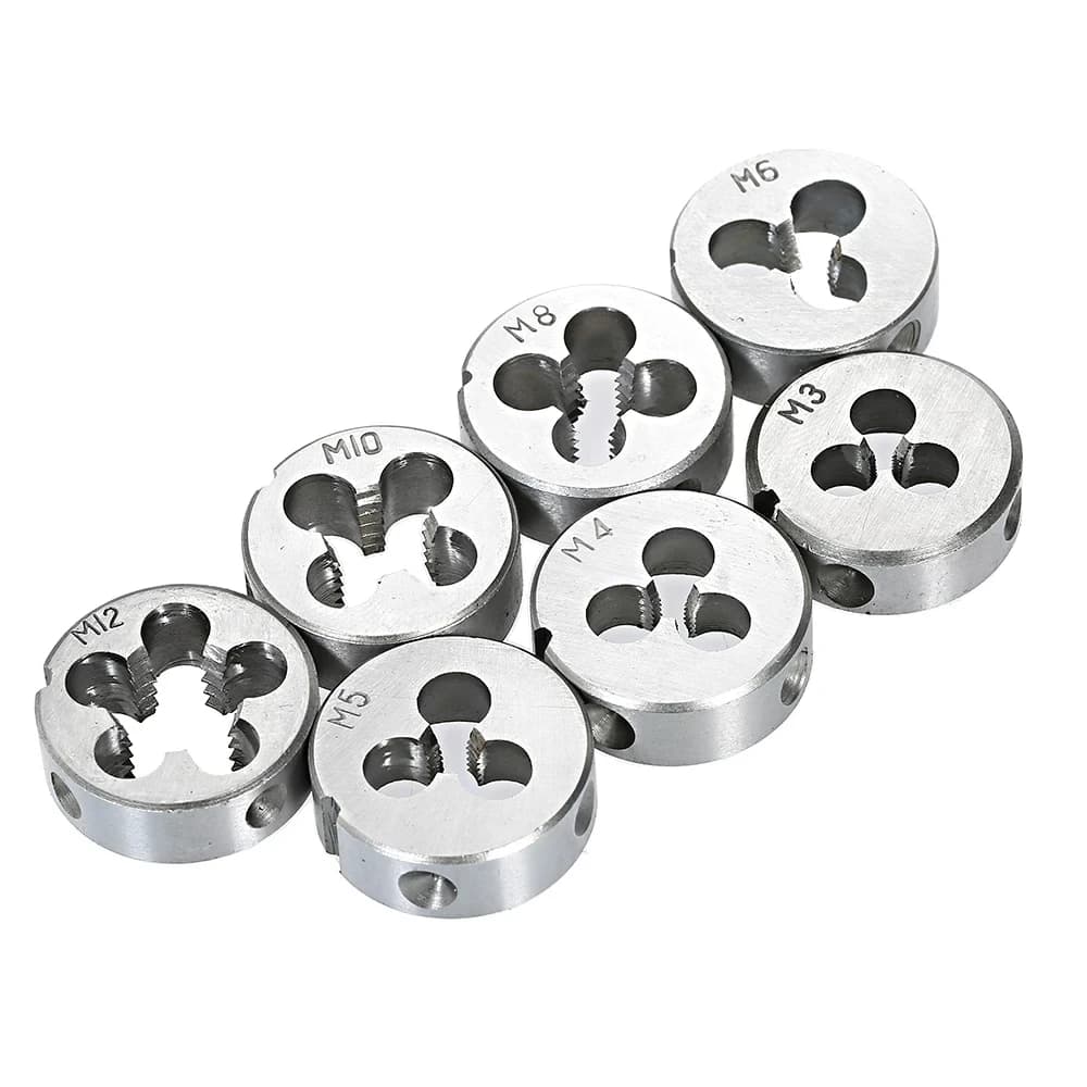 32-Piece HSS Tap and Die Set | M3-M12 Metric Threading Tools | Precision Machinist Kit - Thumbnail 4