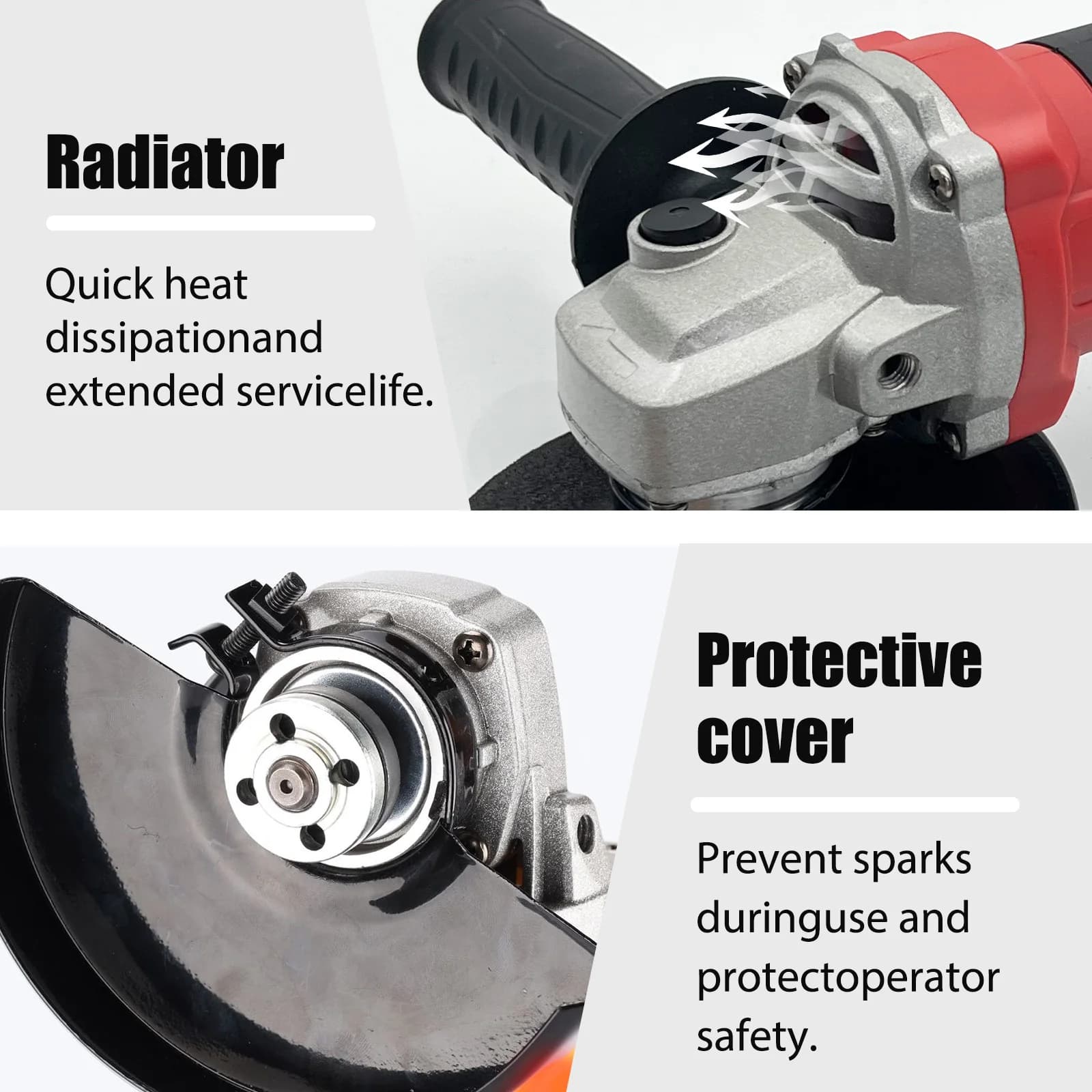 4-1/2 Inch Cordless Angle Grinder | 8500RPM Brushless Motor | For Milwaukee M18 Battery Platform - Thumbnail 5