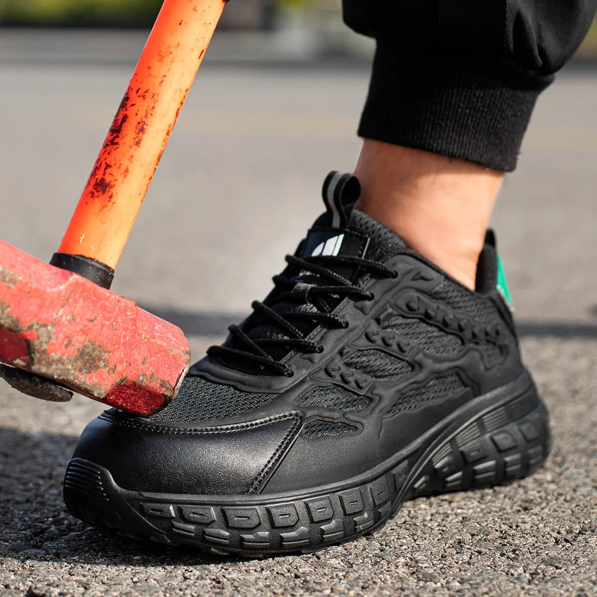 Safety Boots | Indestructible Steel Toe Design | High-Top Work Sneakers for Men - Thumbnail 4