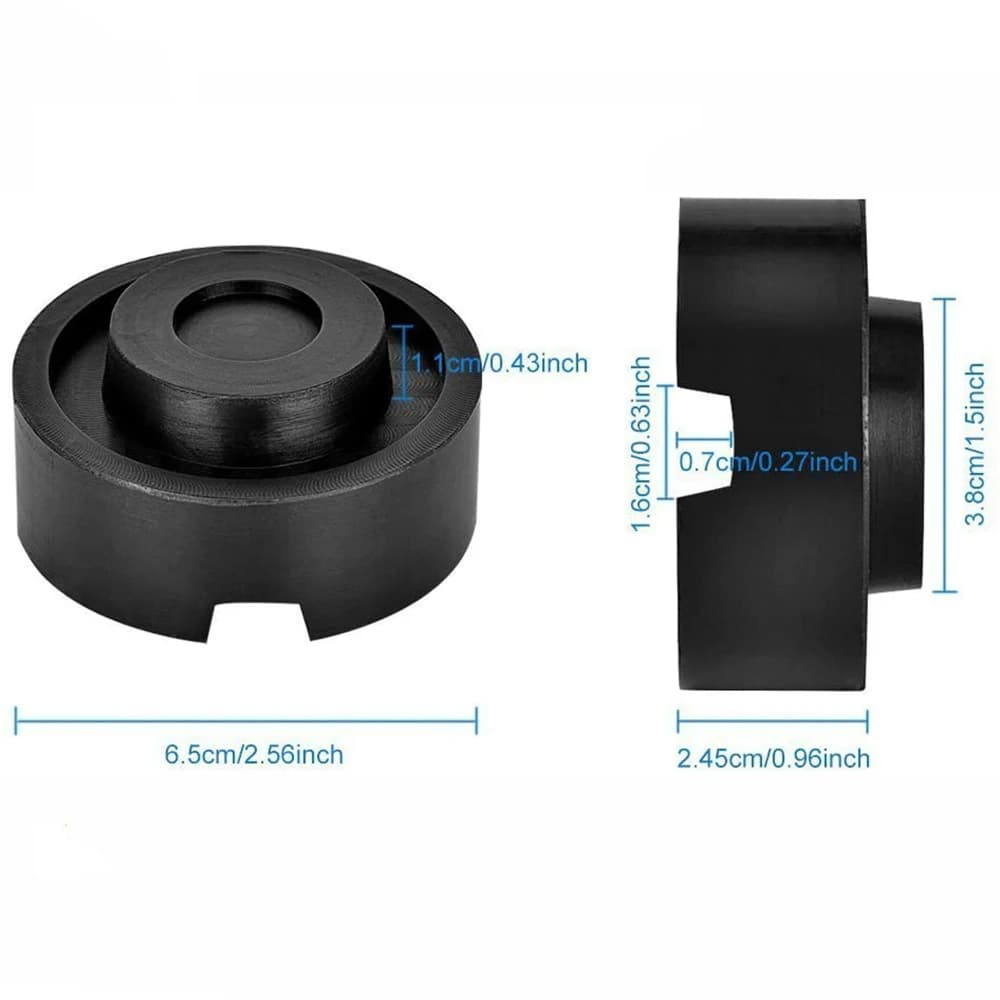 Pinch Weld Jack Pad | Heavy-Duty Rubber Lifting Disc for Safe Floor Jack Use - Thumbnail 4