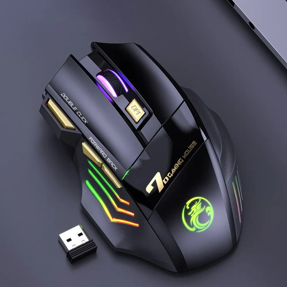 Wireless Gaming Mouse | 3200 DPI Precision | Dual-Mode Bluetooth & 2.4GHz | Silent Clicks - Thumbnail 6