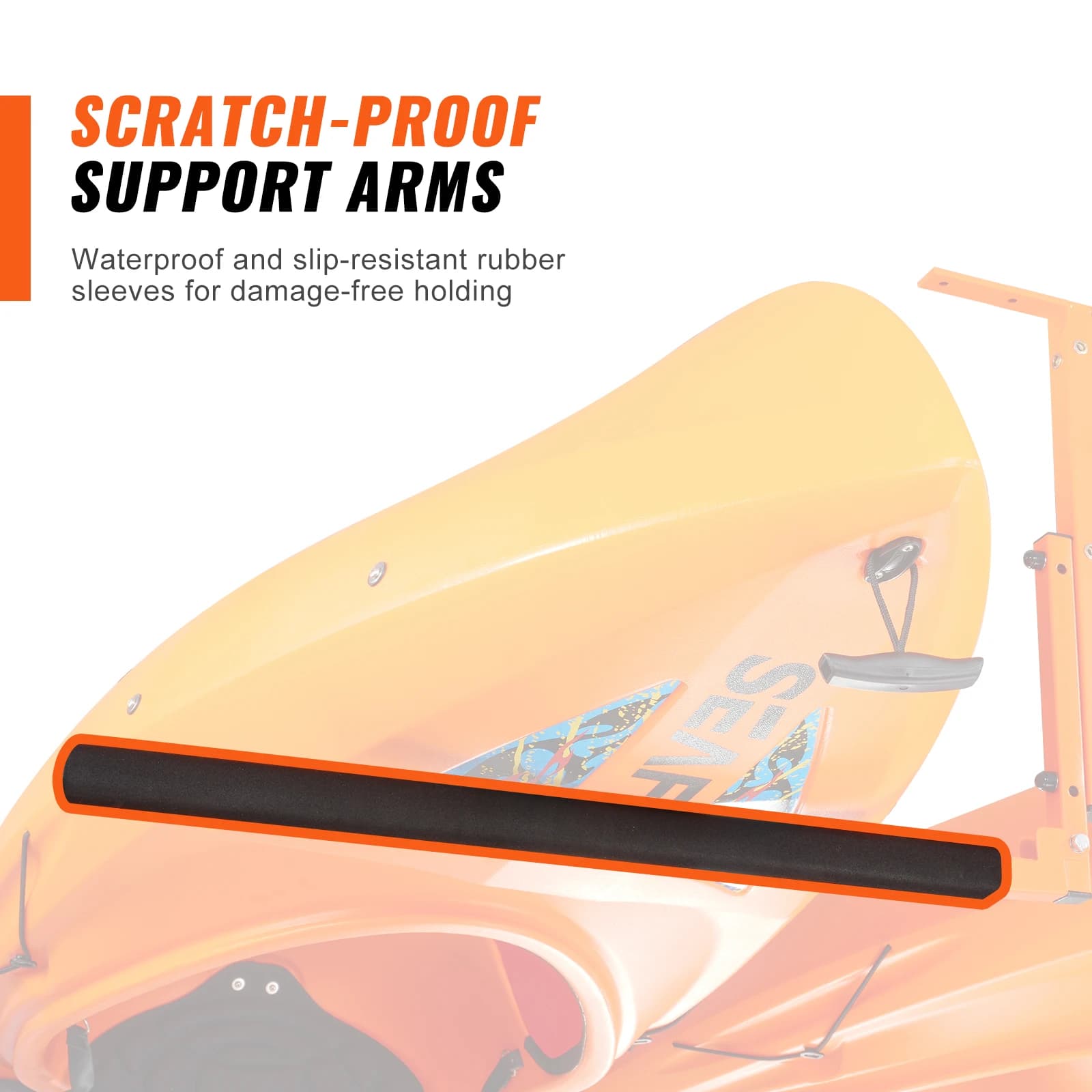 Kayak & SUP Ceiling Storage Rack | Dual-Boat Overhead Holder | Adjustable Height - Thumbnail 2