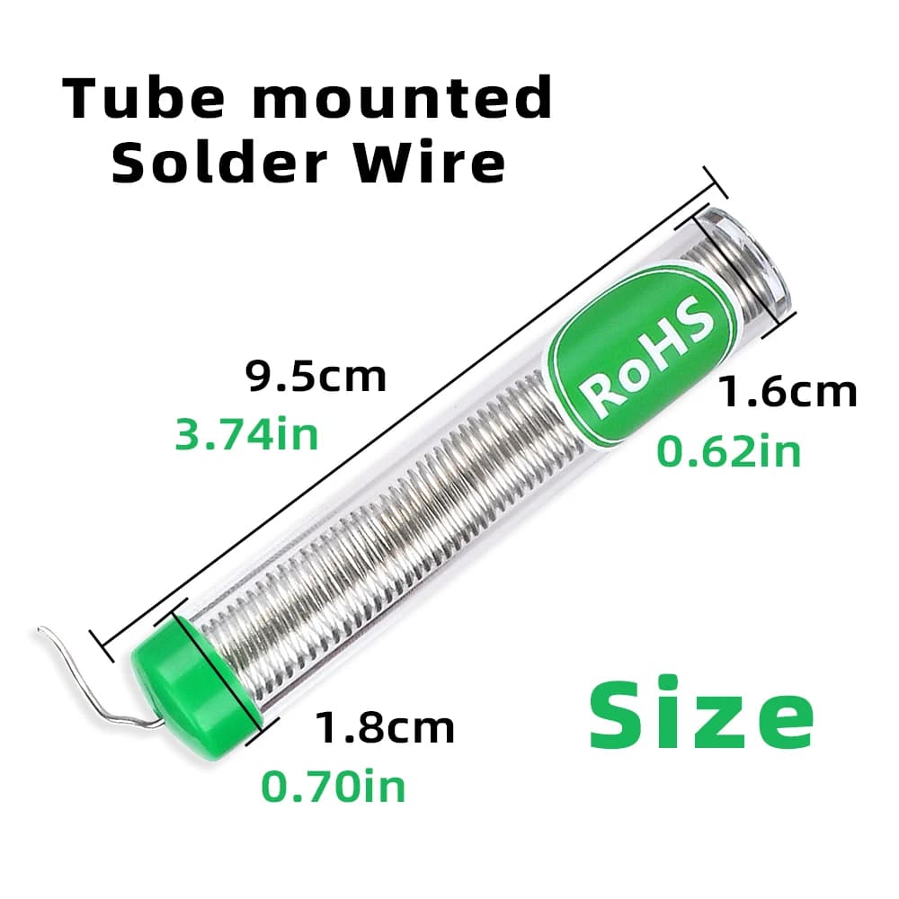 Rosin-Core Solder Wire | 0.8mm & 1.0mm Diameter | Lead-Free for Precision Electronics Repair - Thumbnail 3