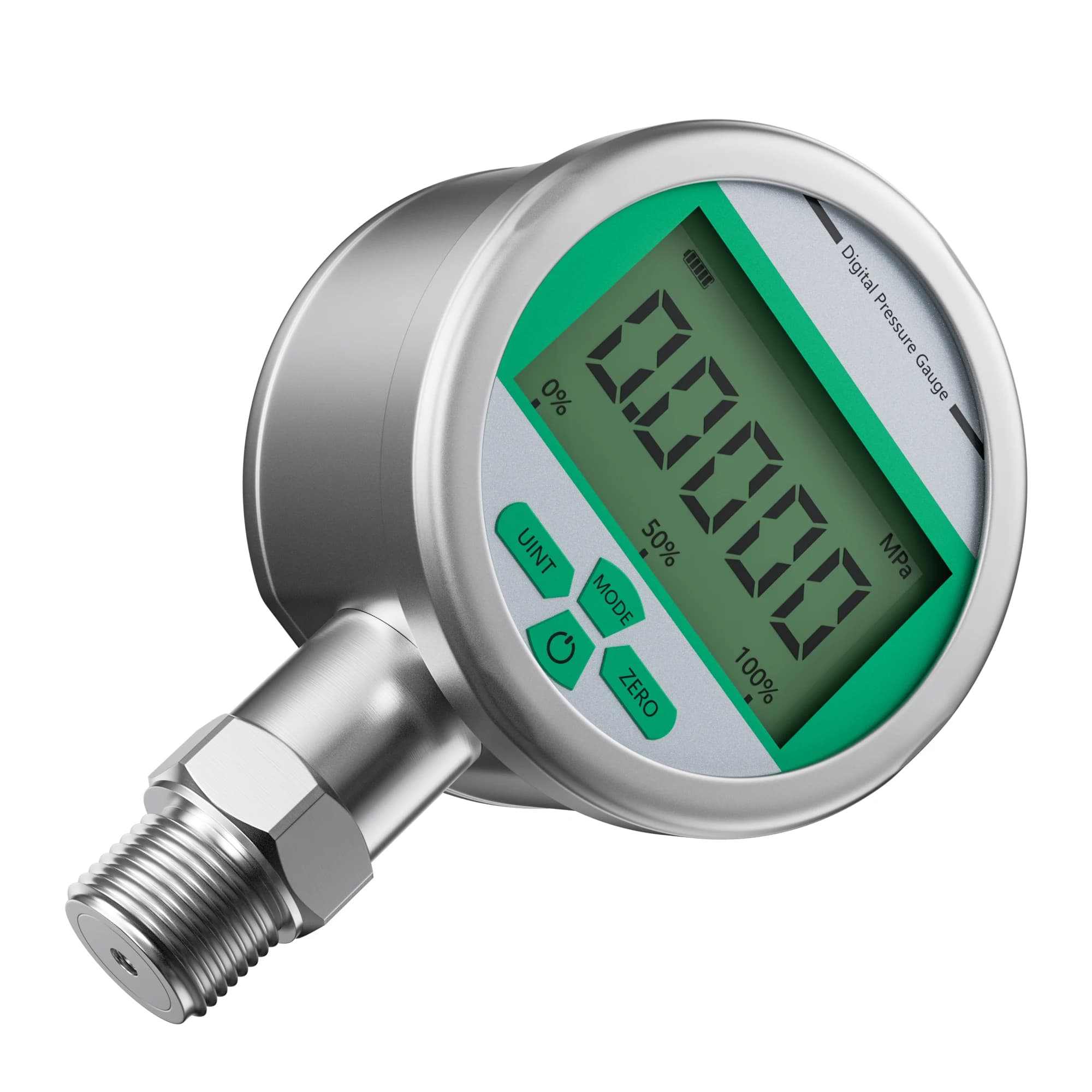 Digital Pressure Gauge | 400-600 Bar Range | Multi-Fluid Compatible for Oil, Water & Fuel - Thumbnail 2