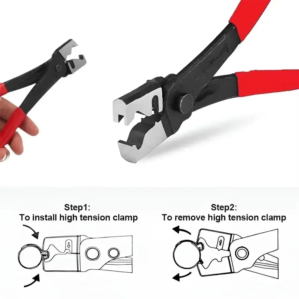 Hose Clamp Pliers | Heavy-Duty Hand Tool for Automotive & Plumbing Repair - Thumbnail 3