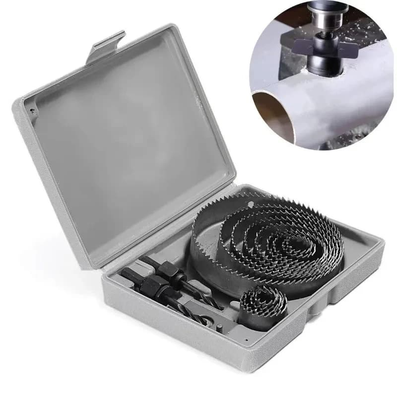 16-Piece Hole Saw Kit | 19-127mm Bi-Metal Drill Bits for Wood, Metal & Plastic - Thumbnail 2