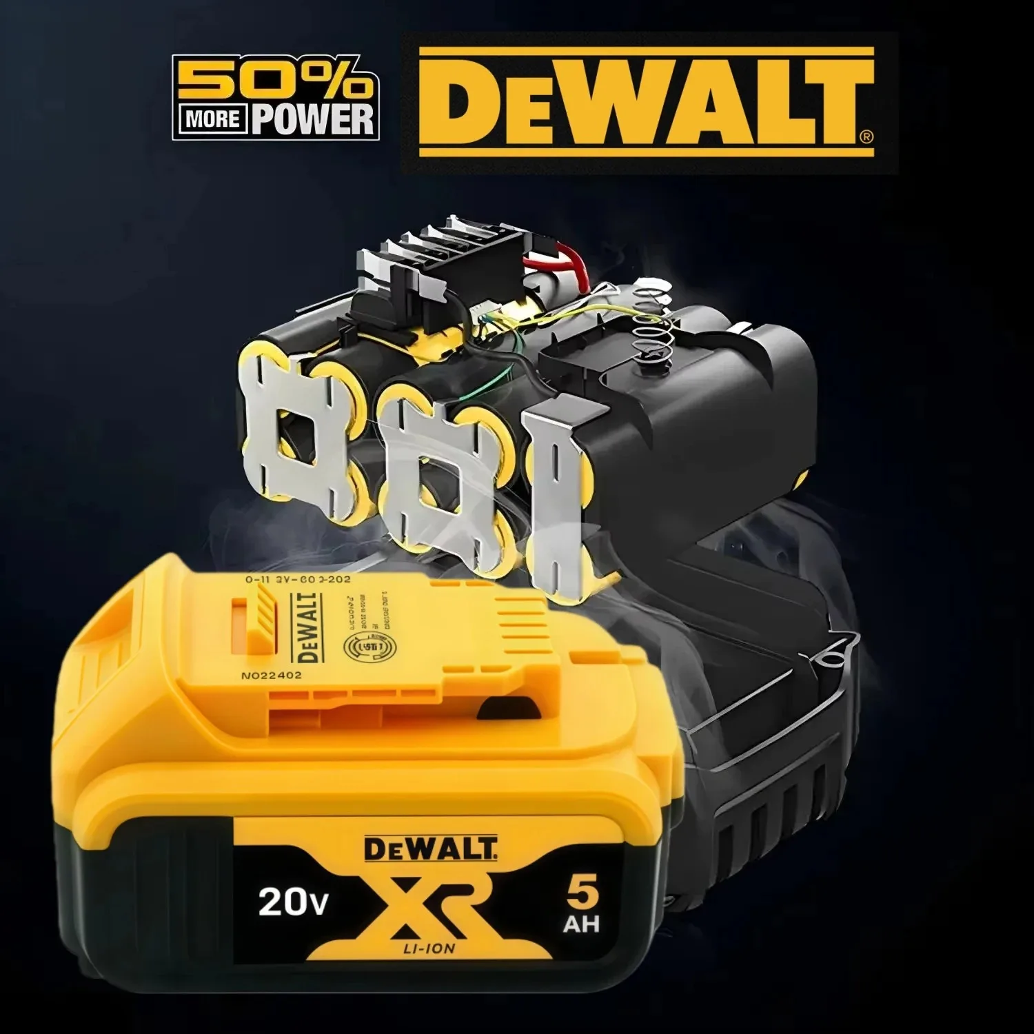 DeWalt 20V/60V MAX Battery | High-Capacity 9.0Ah, 6.0Ah, 5.0Ah Options | DCB209, DCB206, DCB205 - Thumbnail 5