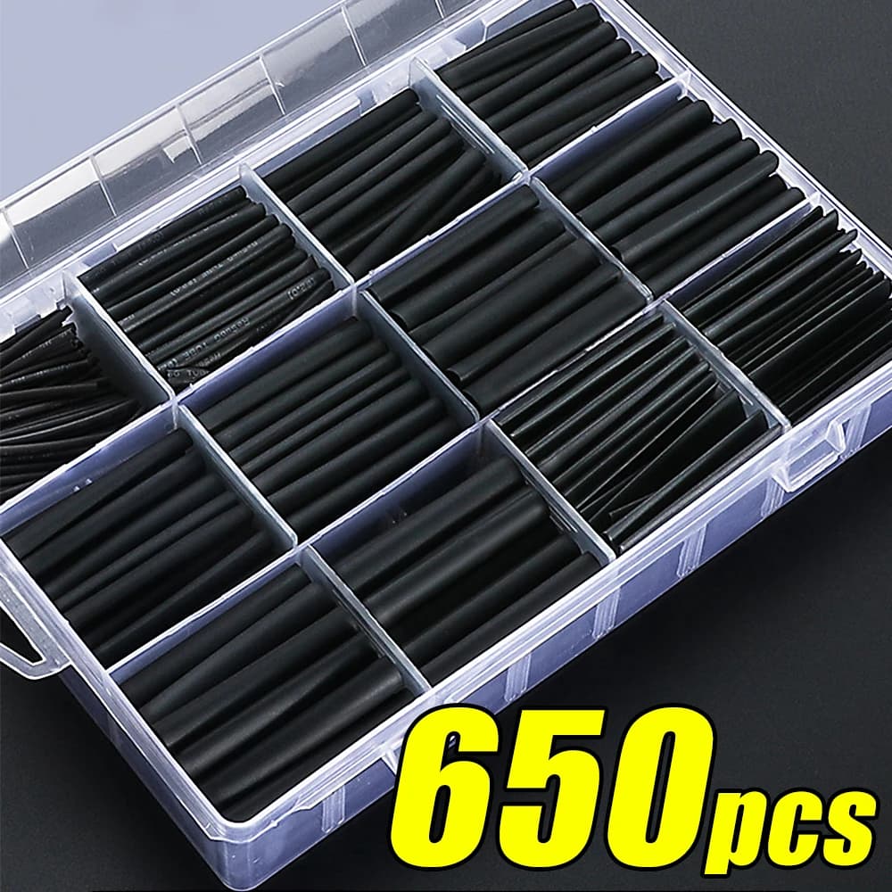 Heat Shrink Tubing Kit | Wire Insulation & Cable Protection | Durable Electrical Sleeves - Thumbnail 2