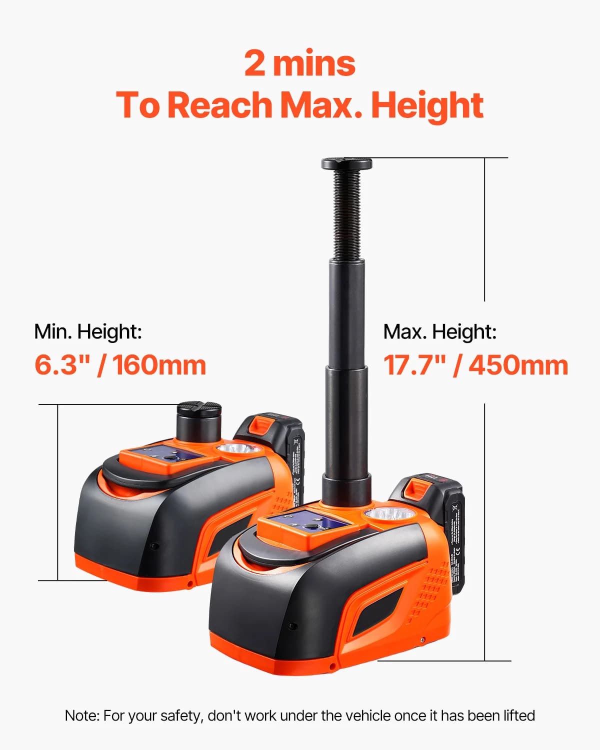 5-Ton Electric Car Jack | Remote-Controlled Lift for SUV & Truck | LED Work Light - Thumbnail 2