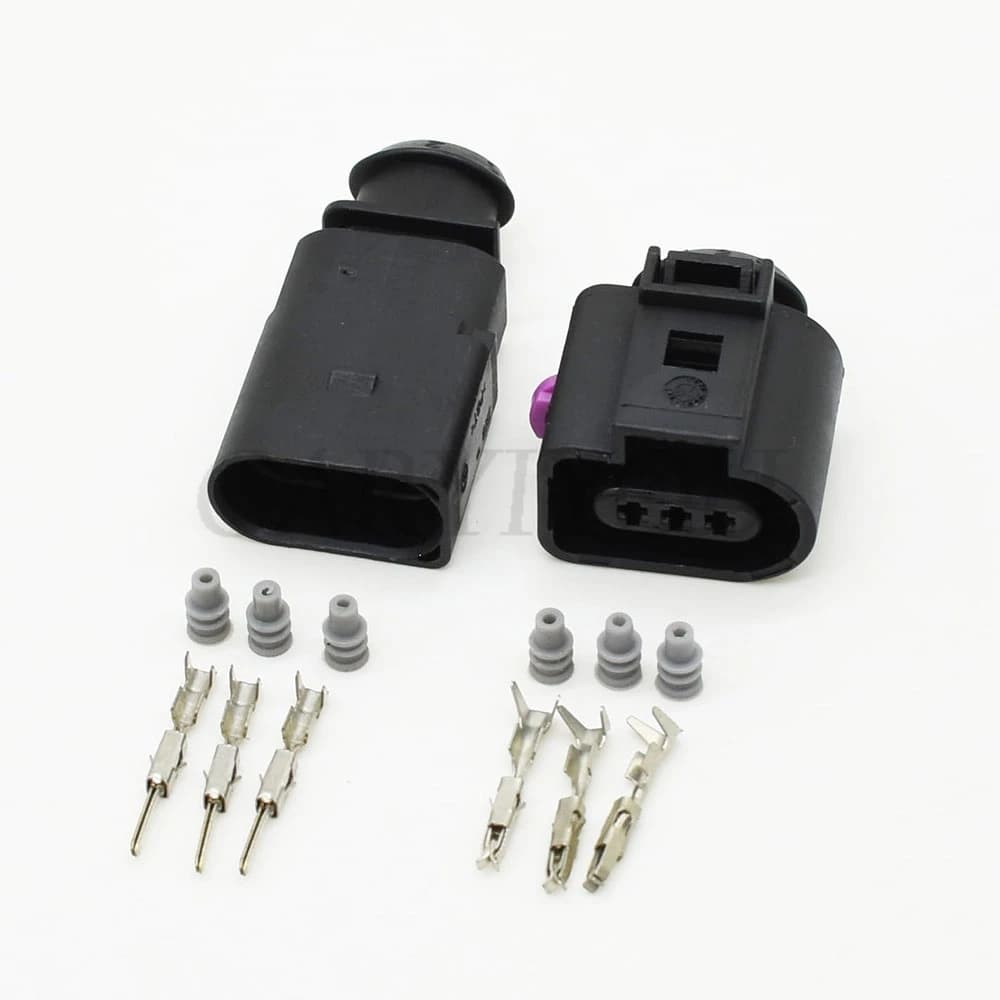 3-Pin Waterproof Electrical Connector | 1J0973703 Sensor Socket Plug - Thumbnail 3
