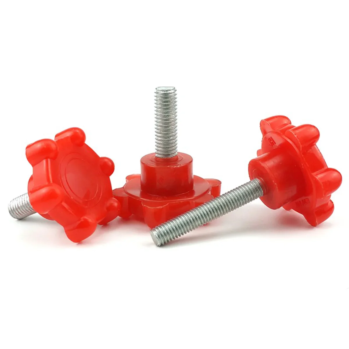 Plum Blossom Hand Screw | M8 M10 Quick Release Adjustment | Manual Plastic Star Handle - Thumbnail 4