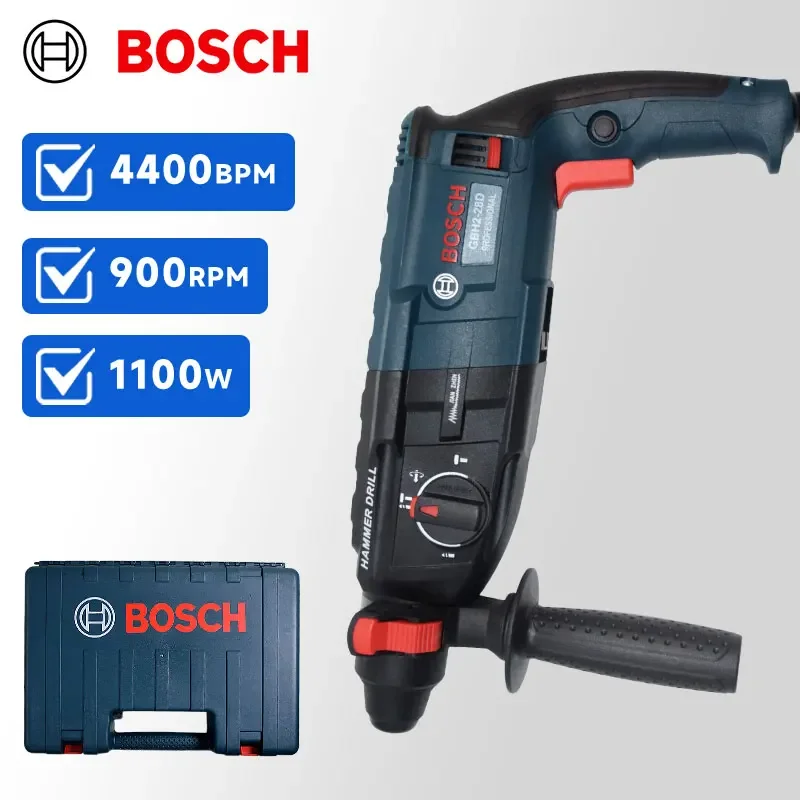 Bosch GBH2-28 Electric Hammer Drill | Professional Rotary Impact Tool | Heavy-Duty Concrete Drilling - Thumbnail 2