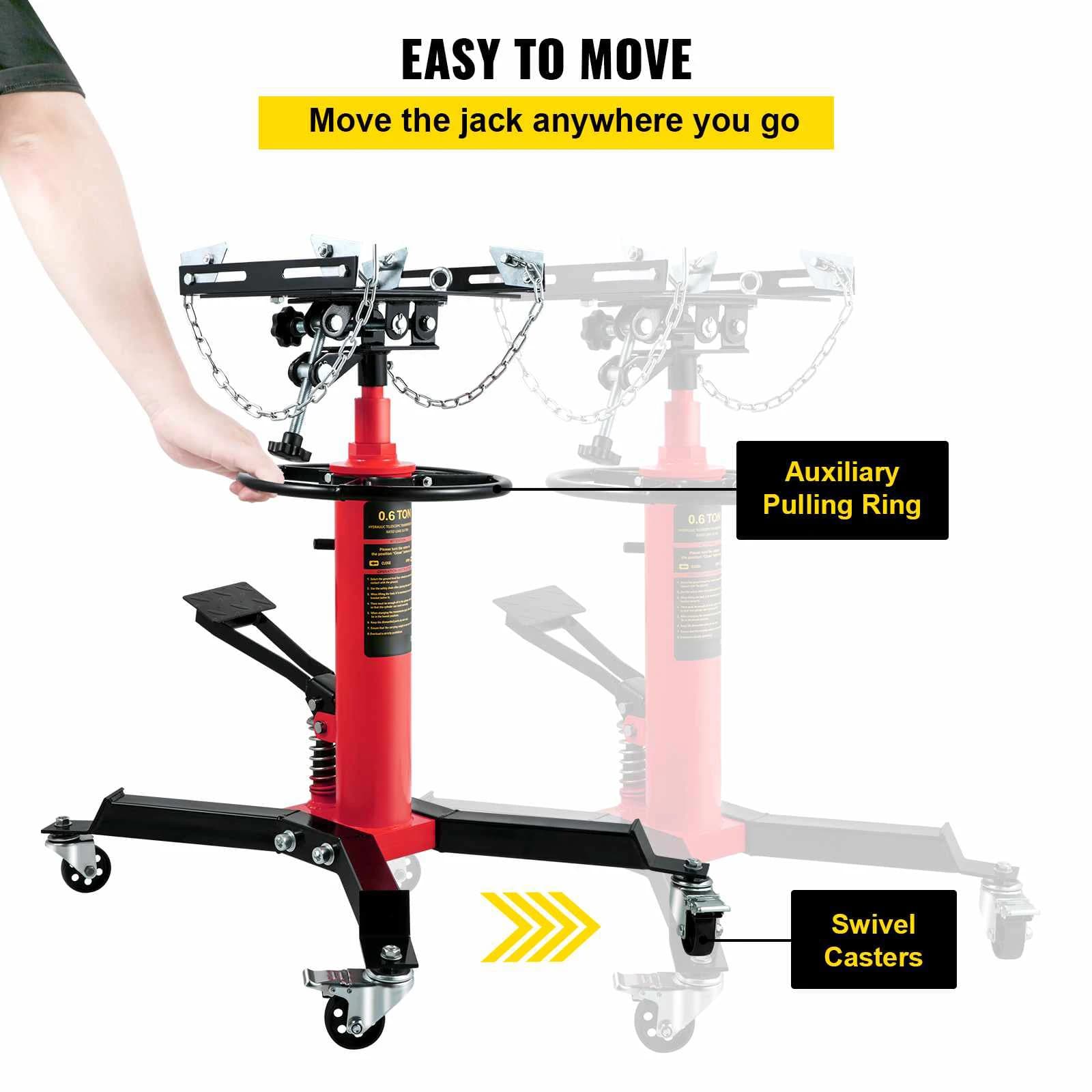 2-Stage Hydraulic Transmission Jack | Heavy-Duty Floor Lift with Foot Pedal for Garage & Shop - Thumbnail 4