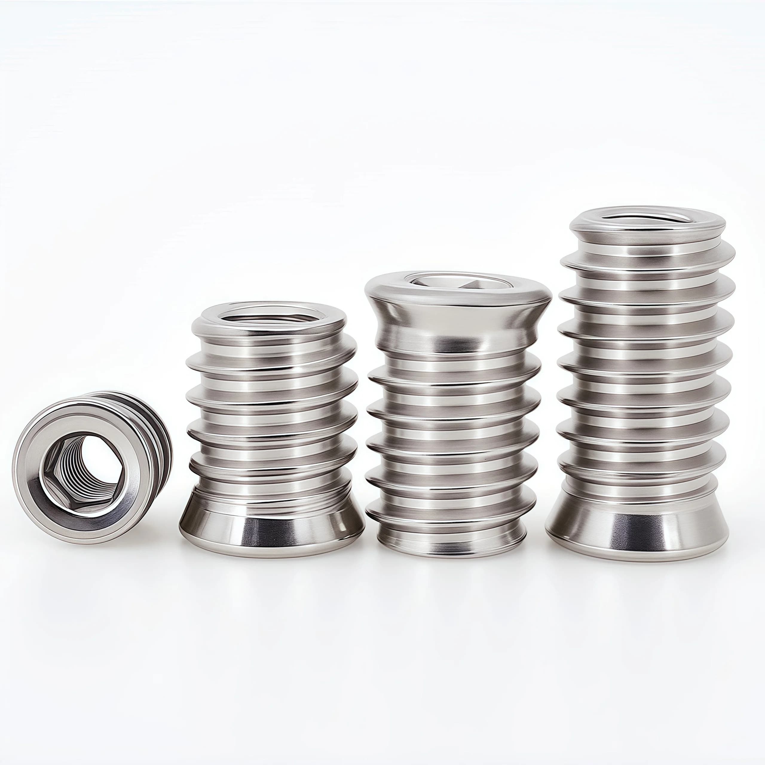 304 Stainless Steel Threaded Insert Nuts | Hex Socket Furniture E-Nuts | M4 M5 M6 M8 M10 - Thumbnail 5