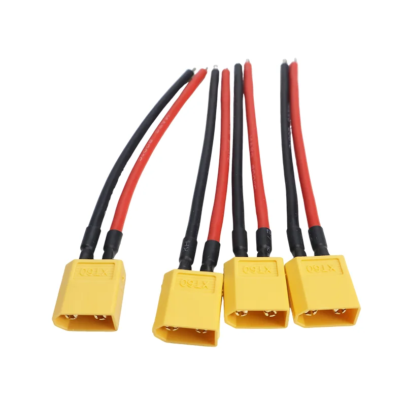 Connector Set with 10cm 14AWG Silicone Wire | High-Current RC Battery & ESC Connection - Thumbnail 3
