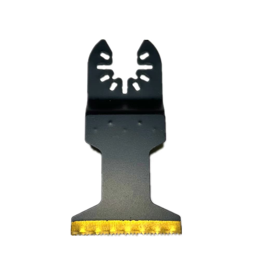 3-piece oscillating multi-tool saw blade set with carbide teeth for cutting wood, metal, and plastic, compatible with Dremel, DeWalt, and Bosch.