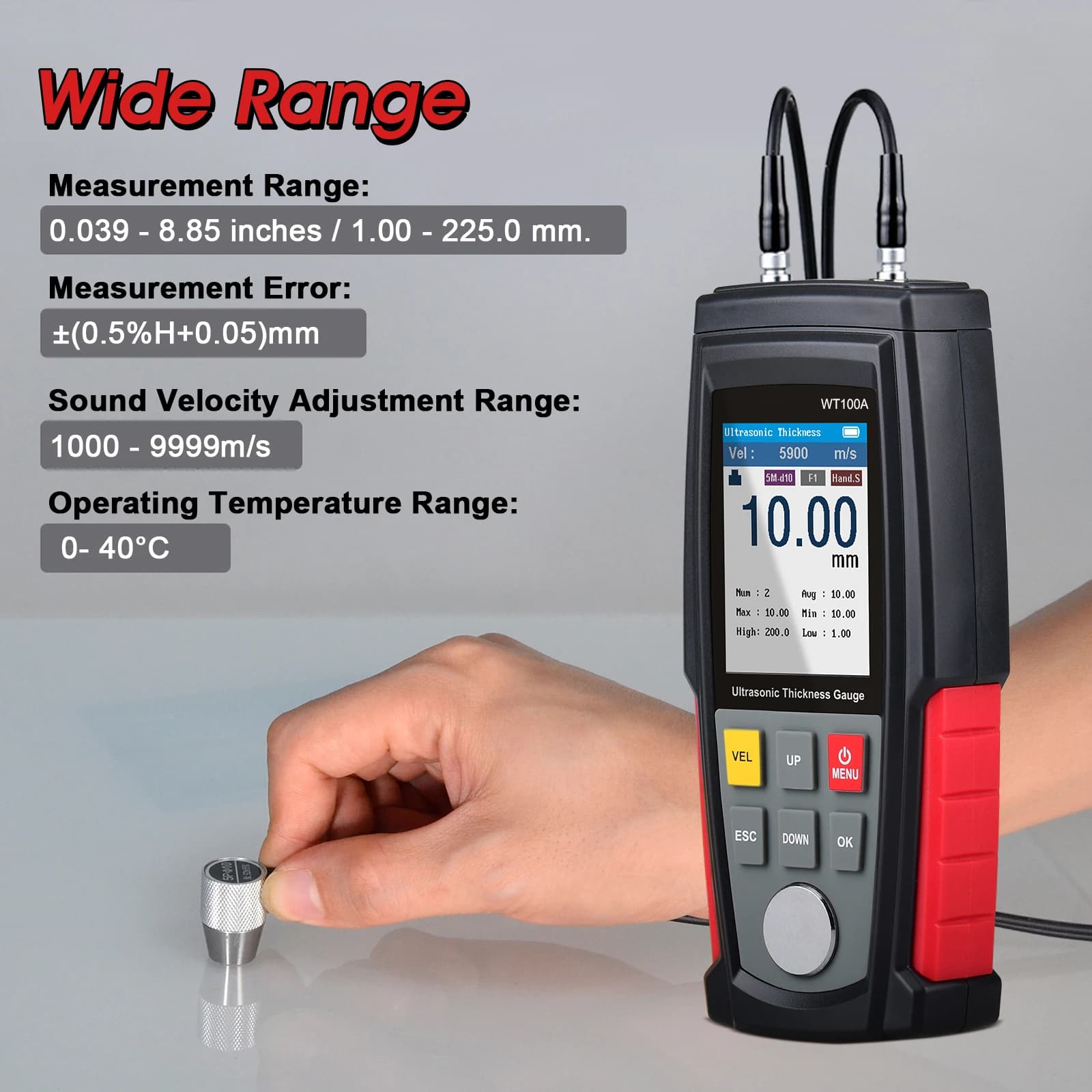 Ultrasonic Thickness Gauge for Non-Destructive Metal & Glass Testing - Thumbnail 4
