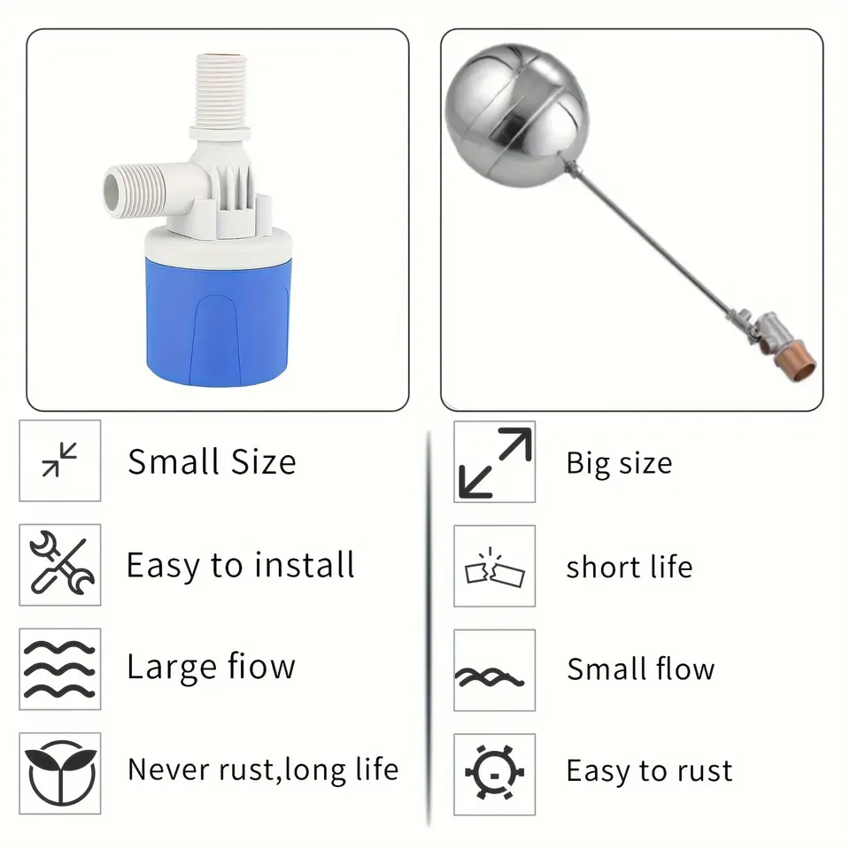 Hydraulic Valve | 1/2 Float for Tank Water Level Control - Thumbnail 4