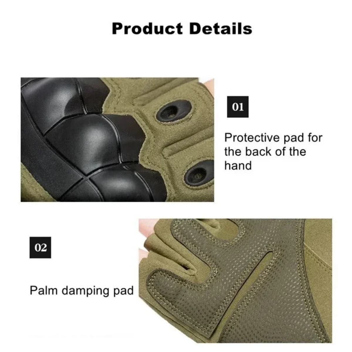 Sports Gloves | Camping, Hiking & Rock Climbing | Touch Design Fitness Protection - Thumbnail 4