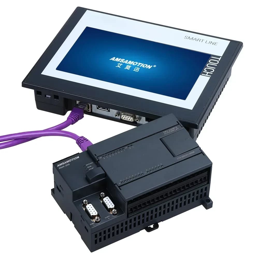 PLC Controller | S7-200 Compatible | 220V with 2AI/1AO I/O | Relay & Transistor Output - Thumbnail 3
