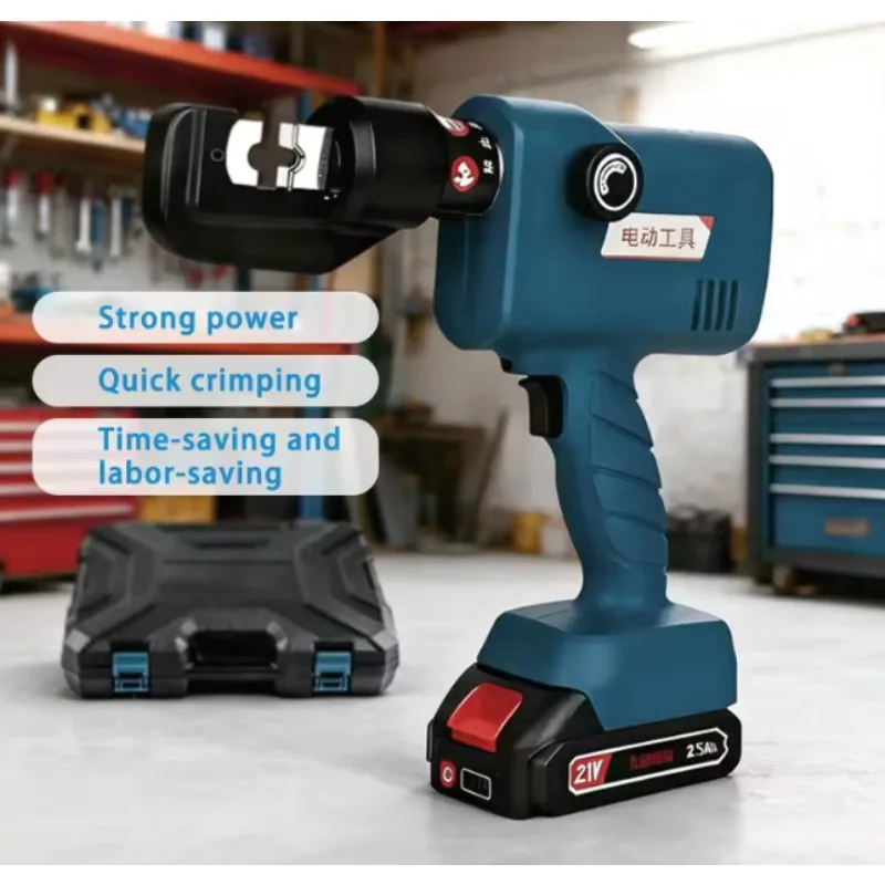 Hydraulic Crimping Tool | Portable Battery-Powered | 4-70mm² Copper & Aluminum Terminals - Thumbnail 6